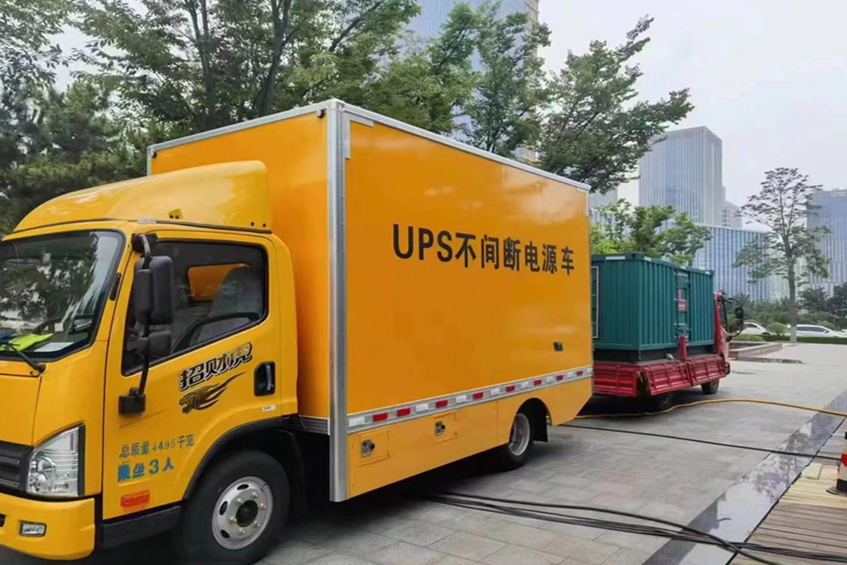 莫力达瓦发电机租赁施工现场