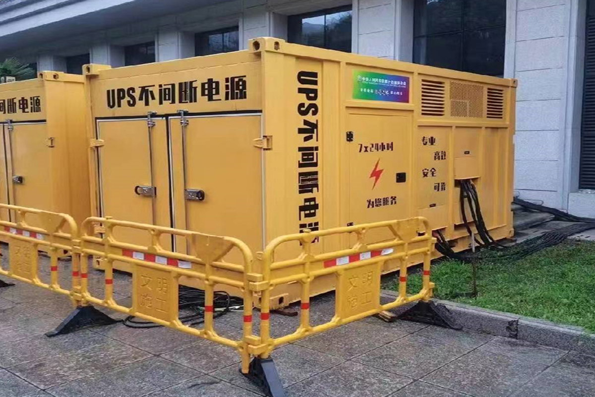 莫力达瓦发电机租赁施工现场