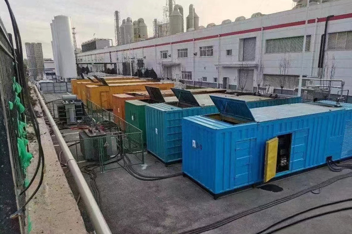 莫力达瓦发电机租赁施工现场